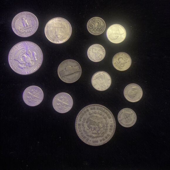 PREMIUM Silver Coin Mixed Lot | 1 Troy Oz | US & Foreign Silver - 14 Coins - Picture 4 of 6